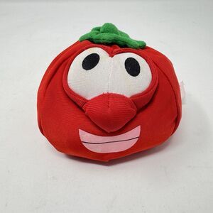 VTG Veggie Tales Bob the Tomato Bean Bag Plush 4”x3” Stuffed Animal Big Idea
